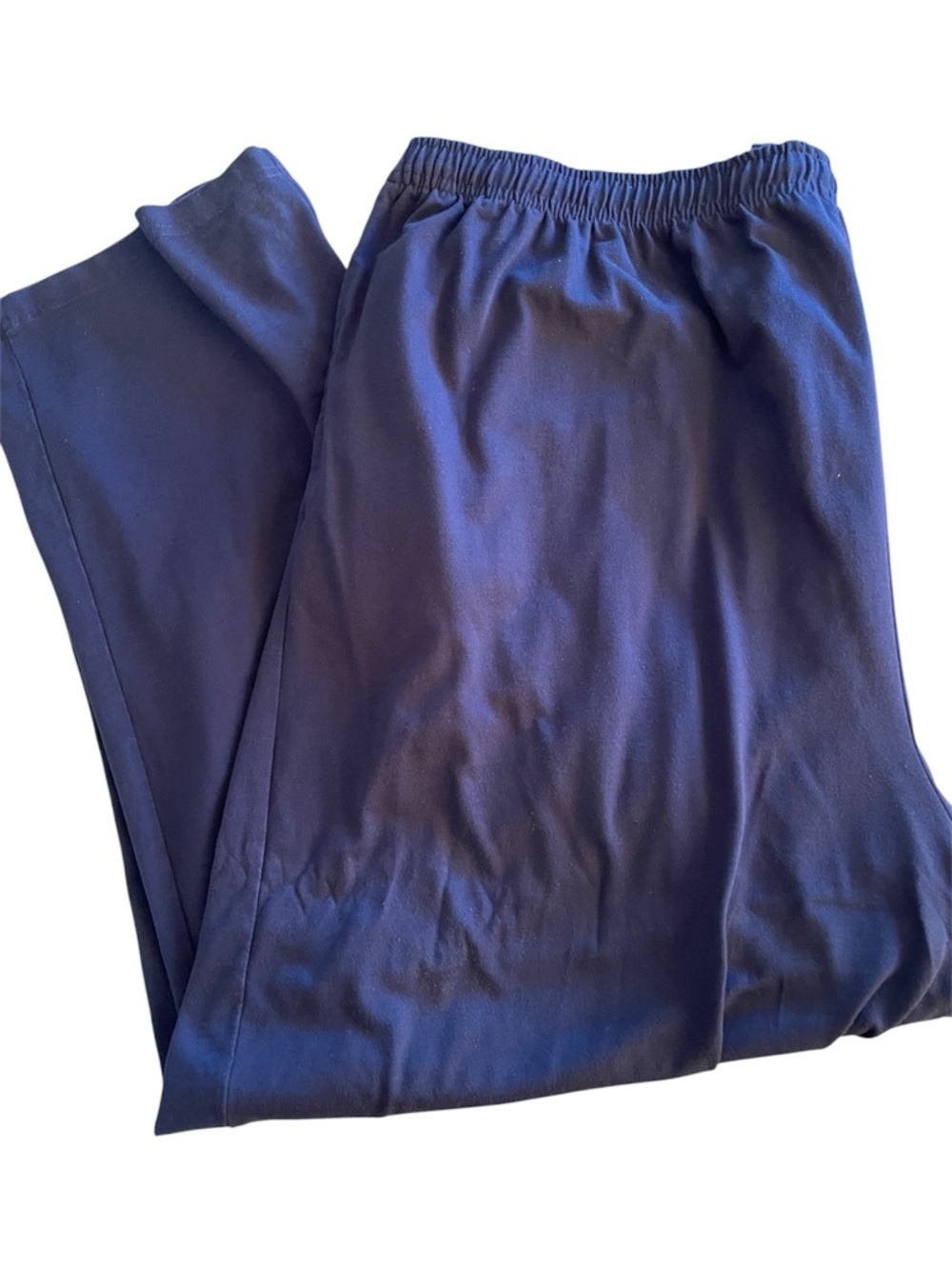 Men's Blue Elastic-Waist Sweat Athletic Long Pants Size 4XL with pockets